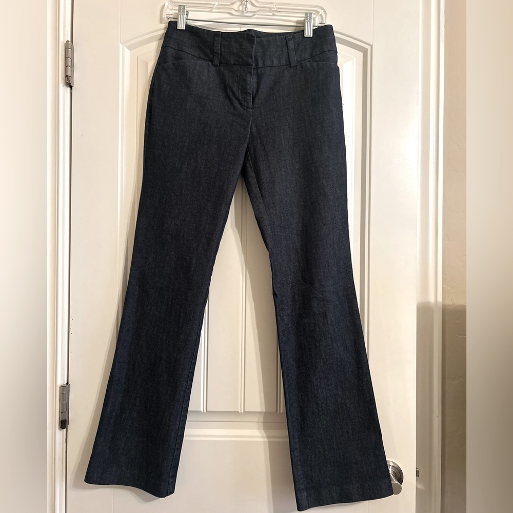 7th Avenue Design Studio NY&C. Womens Size 2 Dark Blue Denim Trouser Jeans.